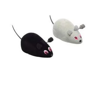 Brinquedo Chalesco Kit Com 2 Ratinhos De Corda
